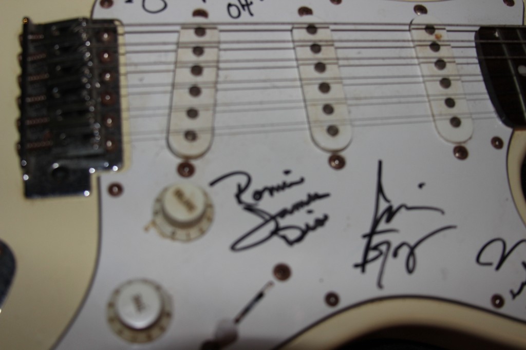 Ronnie James Dio signed Guitar sold at NOVA 535 March 23 2014