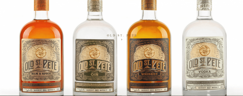 old St. Pete Distillery brands