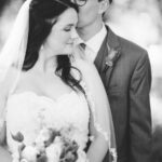 St. Petersburg Waterfront Bride and Groom Wedding Portrait