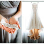 St. Petersburg Wedding Lace Dress and JeweledSash Detail