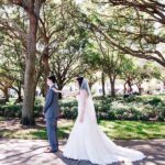 St. Petersburg Bride and Groom Wedding Day First Look