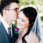 St. Petersburg Bride and Groom Outdoor Wedding Portrait