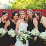 St. Petersburg Bride and Bridesmaid Outdoor Wedding Portrait