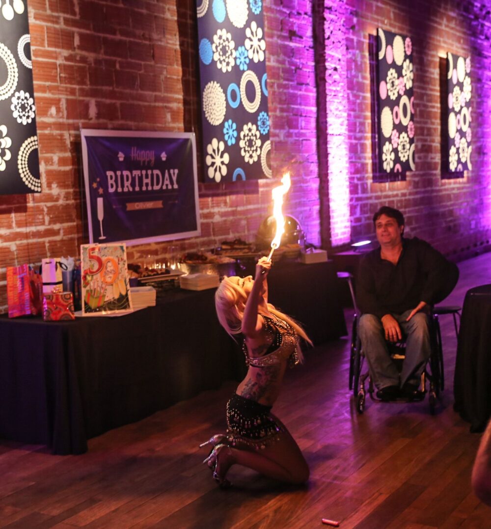 DJ Fresh and Gypsy Allure at NOVA 535 for Moulin Rouge 50th Birthday Party in downtown St. Pete DTSP