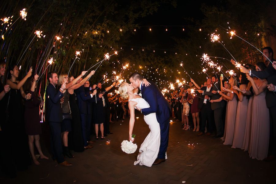 Elegant White and Gold Formal St. Pete Wedding Reception