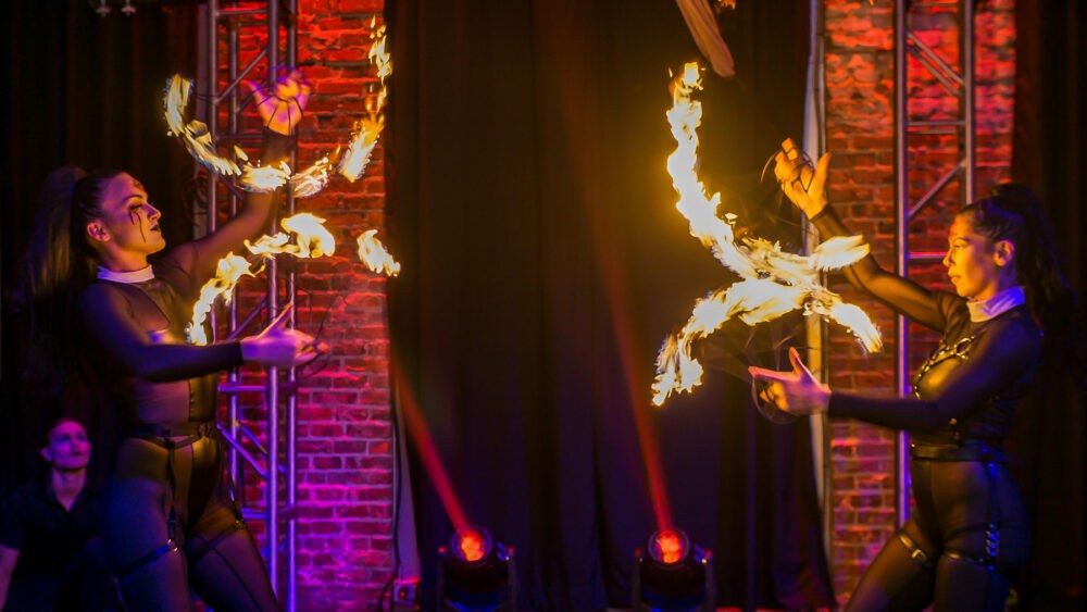 Novaween 14 "Quarantine" Fire and Magic at historic downtown St. Pete venue NOVA 535 unique event space