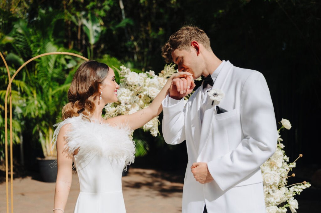 Elegant Modern Great Gatsby Inspired Wedding Attire | Tampa Bay Event Venue Nova 535