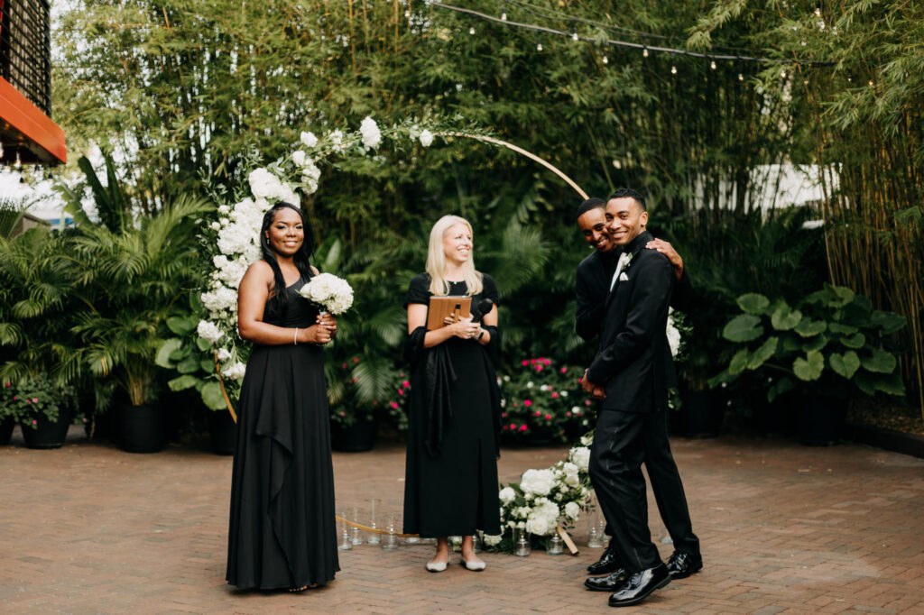 Groom's Reaction to Bride Walking Down Wedding Aisle