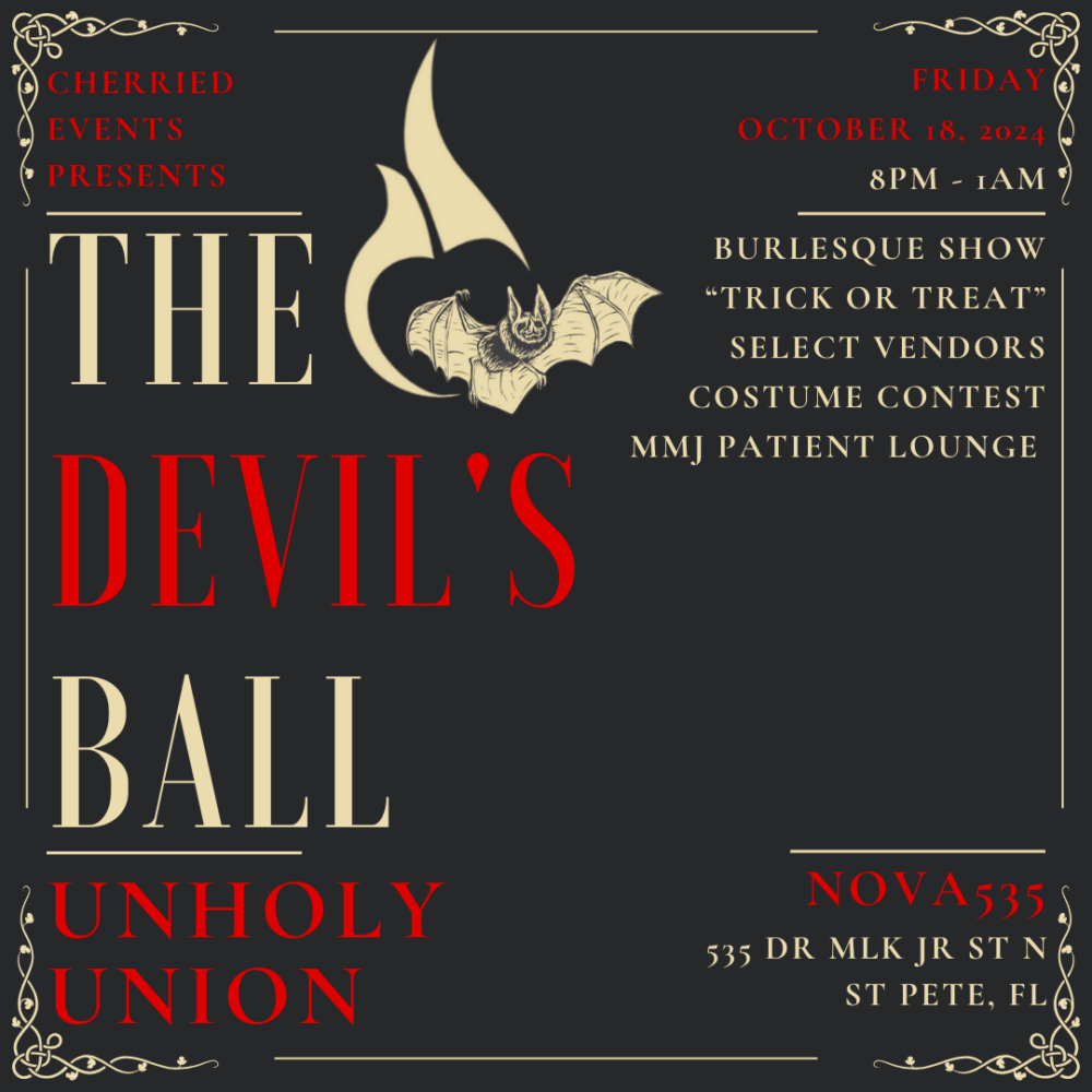 The Devil's Ball 2024 Friday October 18, An Unholy Union at NOVA 535, downtown St. Pete, Florida