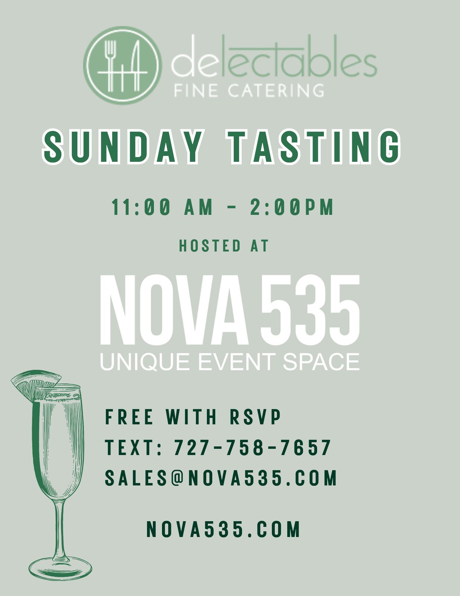 Delectables Catering Sunday Tasting