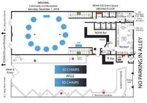 2018 12-01 WEDDING Courtyard Ceremony and Reception at Historic Downtown St. Pete Wedding Venue NOVA 535 Unique Event Space