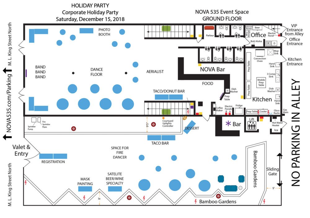 2018 12-15 HOLIDAY PARTY Corporate Holiday Party at Historic Downtown St. Pete Wedding Venue NOVA 535 Unique Event Space