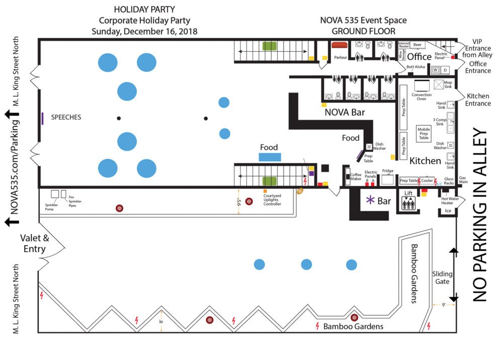 2018 12-16 HOLIDAY PARTY Corporate Holiday Party at Historic Downtown St. Pete Wedding Venue NOVA 535 Unique Event Space