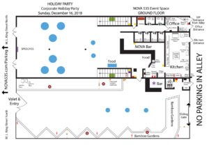 2018 12-16 HOLIDAY PARTY Corporate Holiday Party at Historic Downtown St. Pete Wedding Venue NOVA 535 Unique Event Space