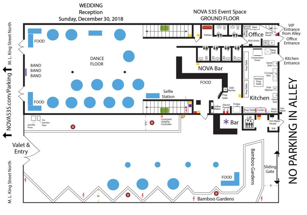 2018 12-30 WEDDING Reception at Historic Downtown St. Pete Wedding Venue NOVA 535 Unique Event Space