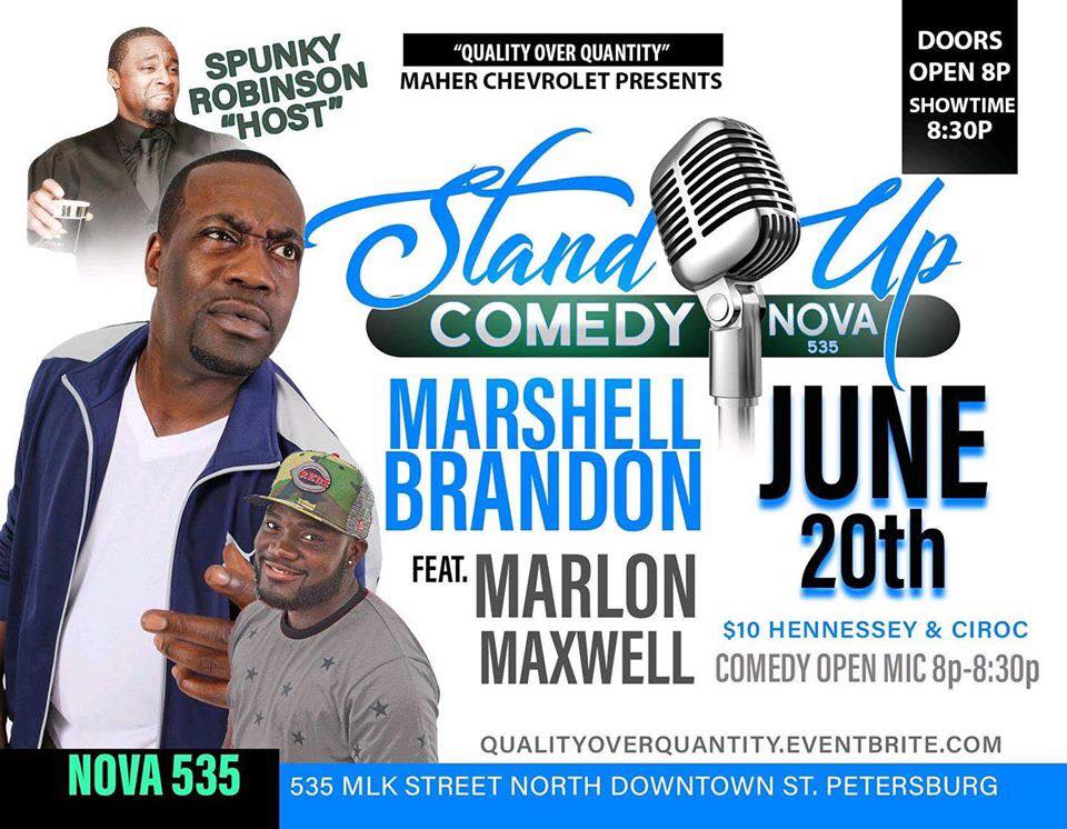 2019 06-20 NOVA Comedy Night at historic St. Pete venue NOVA 535 - flyer